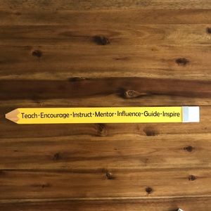 Teacher Pencil Sign